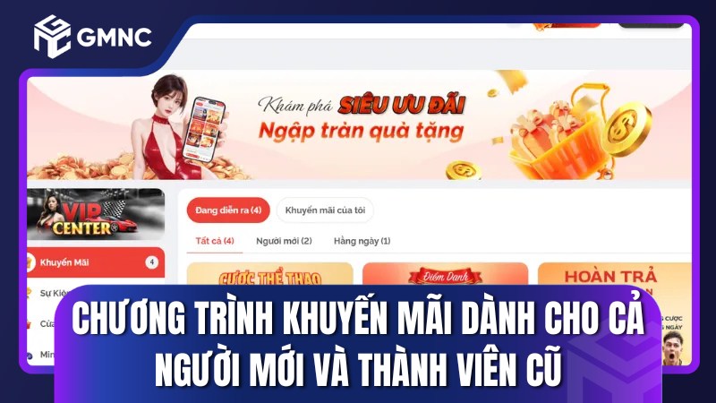 Chương trình khuyến mãi dành cho cả người mới và thành viên cũ thường xuyên diễn ra