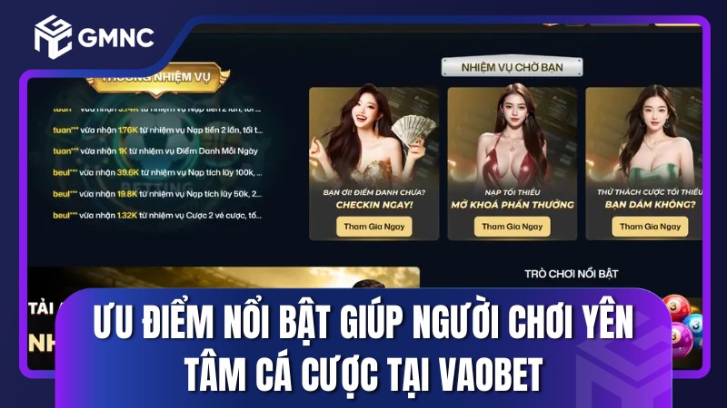 Ưu điểm nổi bật giúp người chơi yên tâm cá cược tại Vaobet Ưu điểm nổi bật giúp người chơi yên tâm cá cược tại Vaobet